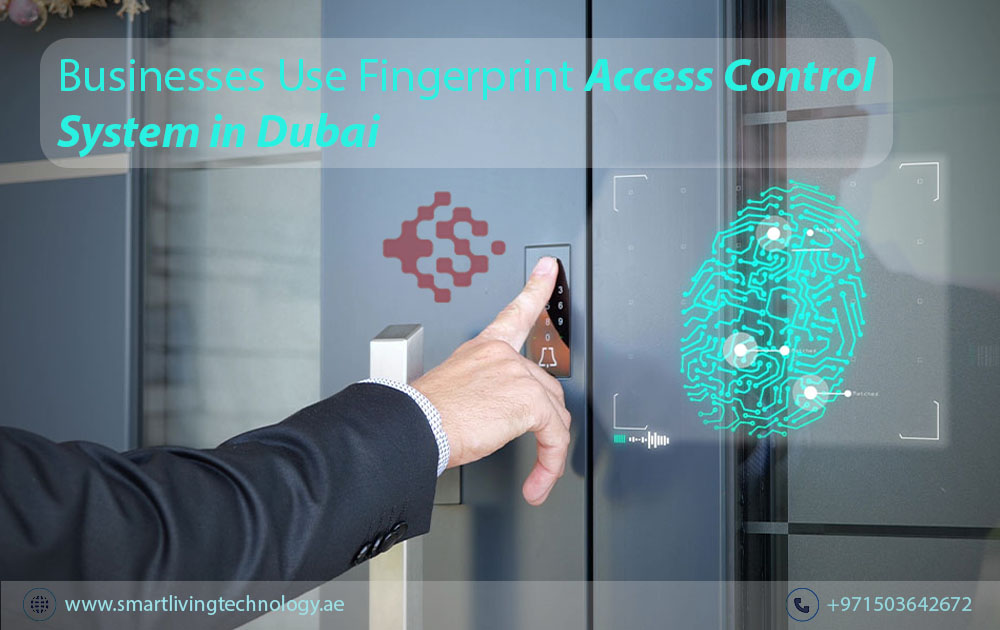 Smart access control system installed in a Dubai office