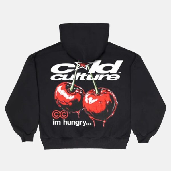 CHERRY HOODIE BLACK