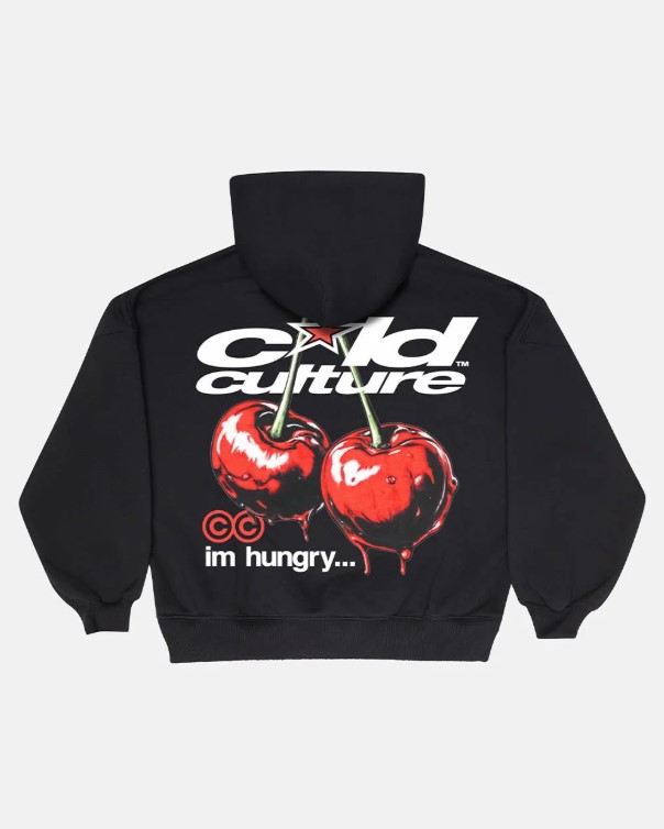 CHERRY HOODIE BLACK