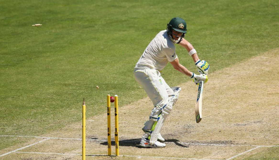 the batsmen got bowled