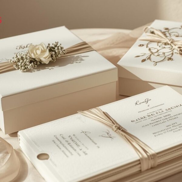 wedding cards and boxes