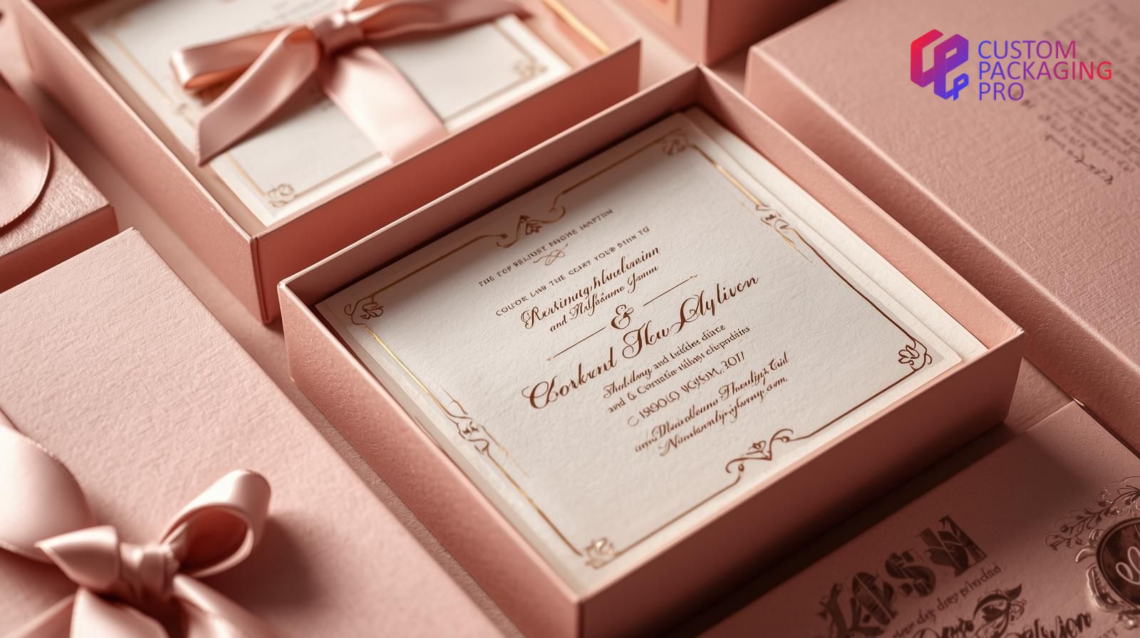 custom wedding cards and boxes